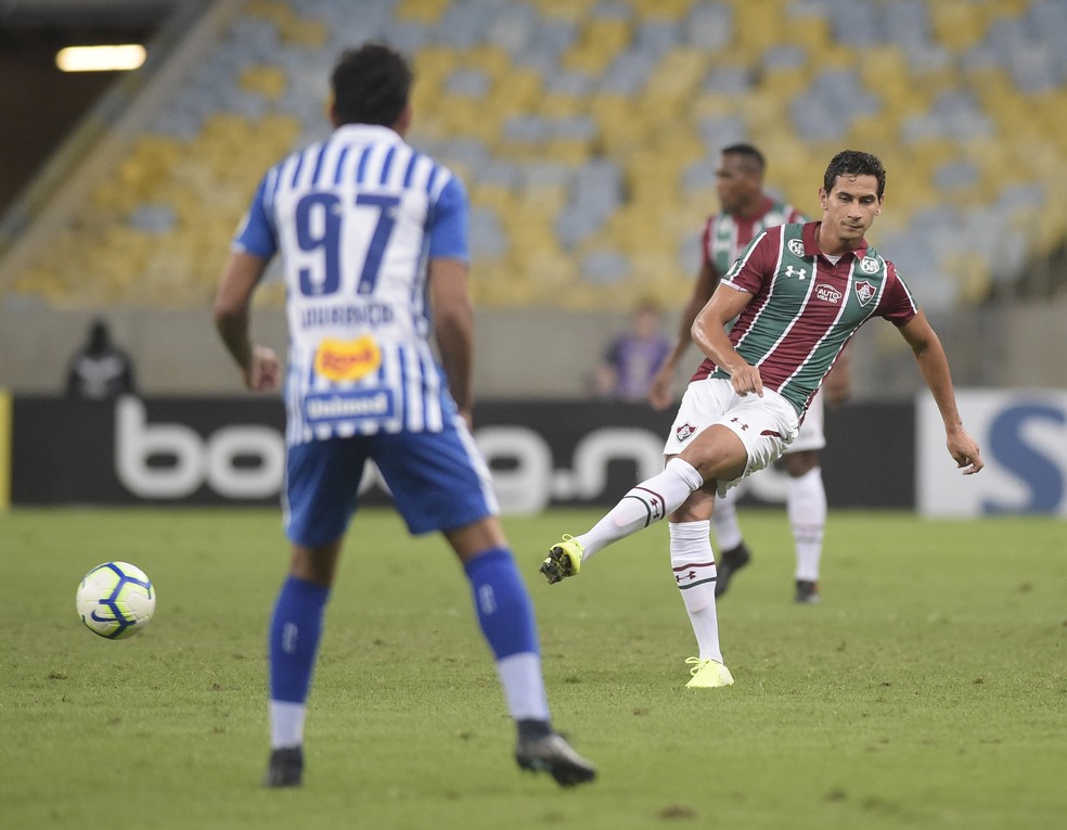 Ganso, em Fluminense x Avaí — Foto: André Durão