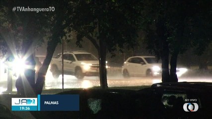 Fortes chuvas são registradas em Palmas, Gurupi e Araguaína; saiba mais