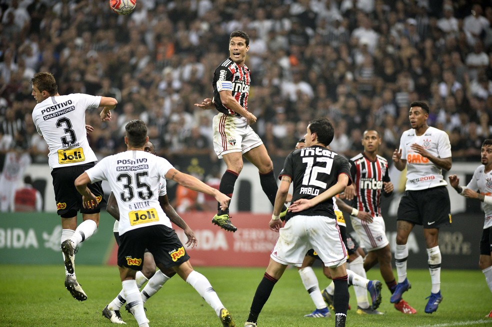 Corinthians e São Paulo se enfrentaram na Arena no dia 17 de fevereiro de 2019 — Foto: Marcos Riboli