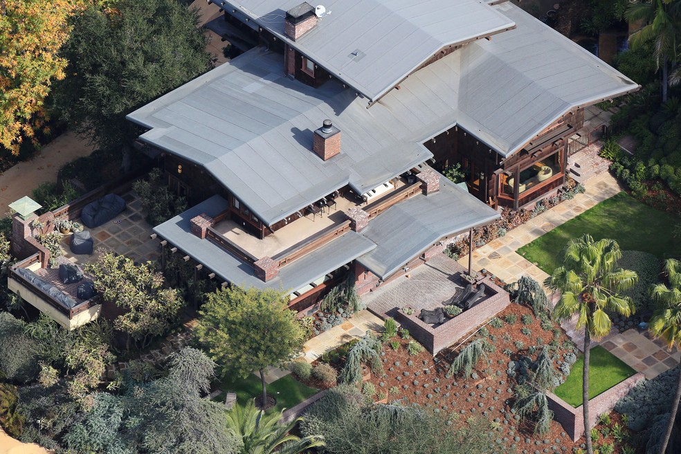 Brad Pitt coloca mansão em Los Feliz à venda por US$ 40 milhões — Foto: The Grosby Group