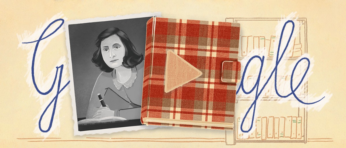 Diário de Anne Frank: Doodle do Google homenageia os 75 anos do livro