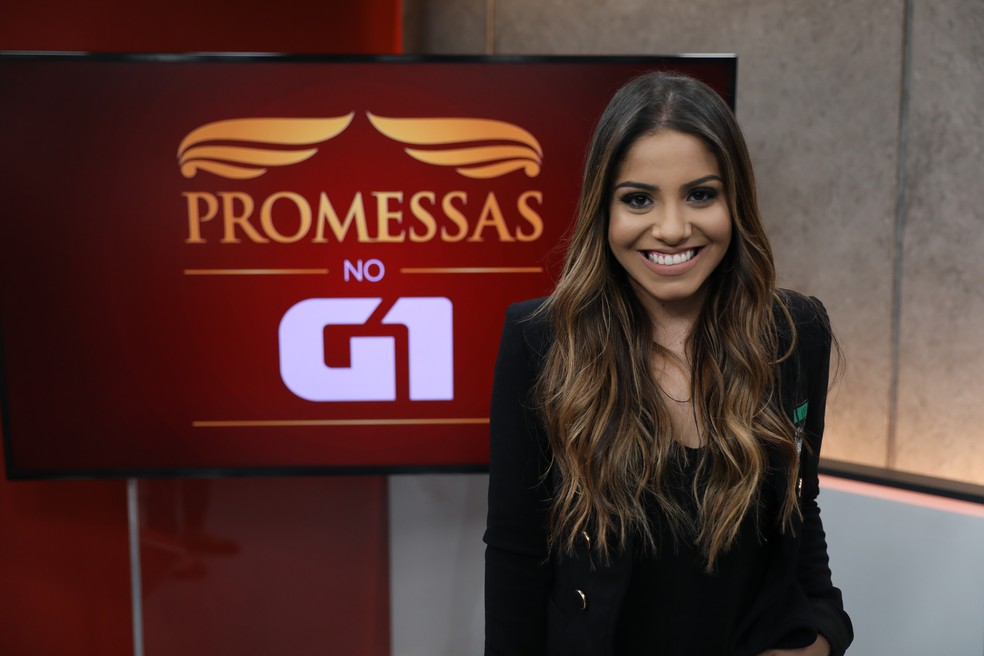 Gabriela Rocha no programa Promessas, do g1, em 2017 — Foto: Edu Palacio/G1