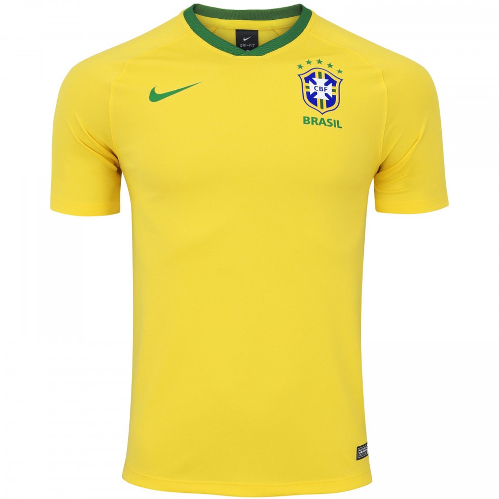 Camiseta torcedor da seleção brasileira de futebol da Nike — Foto: Divulgação/Nike