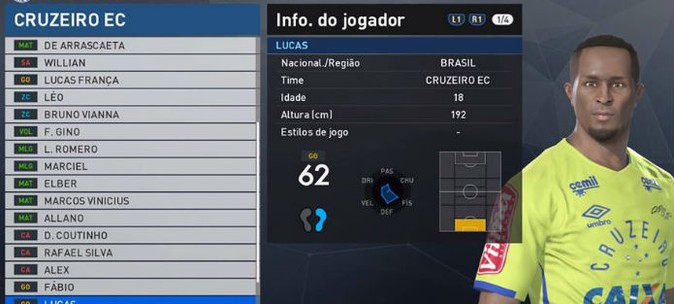 Lista traz os piores times brasileiros do game de futebol PES 2017