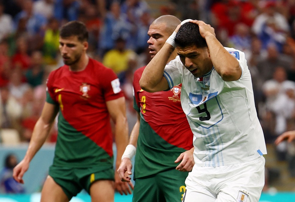 O Uruguai ainda não marcou nenhum gol na Copa do Mundo — Foto: REUTERS