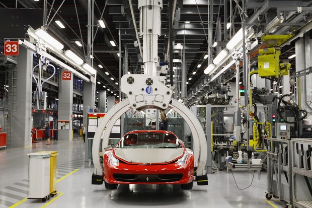 Fábrica da Ferrari em Maranello, na Itália (Foto: Getty Images)