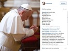 Papa Francisco publica 1ª foto no Instagram: 'rezem por mim'