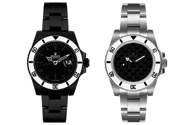 Dois dos relógios Rolex personalizados a partir do universo 'Star Wars' (Foto: Divulgação)