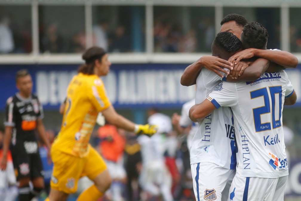 Gol do Água Santa contra o Corinthians — Foto: Ale Vianna/Estadão Conteúdo