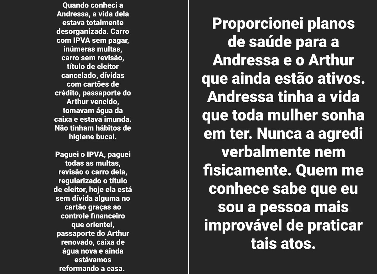 Thiago Lopes fala sobre Andressa Urach (Foto: Reprodução / Instagram)