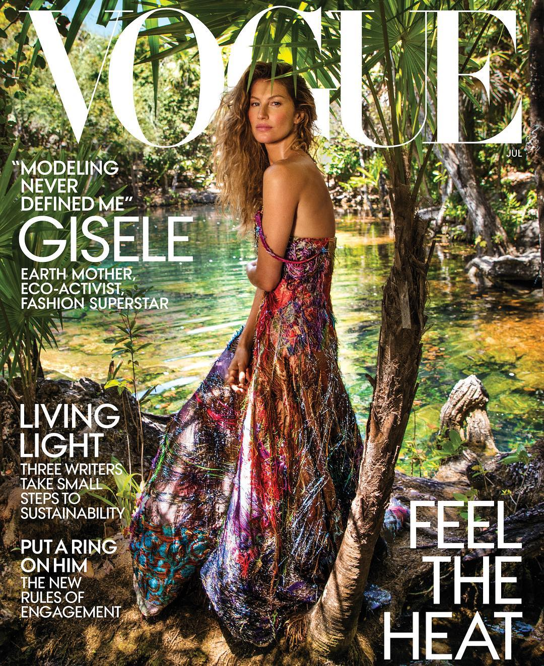 Gisele na capa de julho 2018 da Vogue americana (Foto: Inez & Vinoodh para Vogue America)
