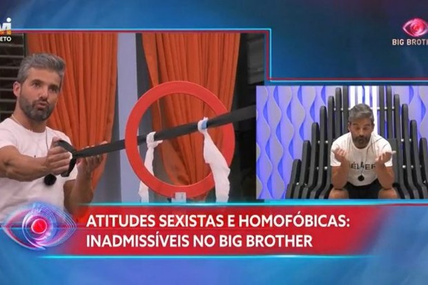 Hélder Teixeira, do Big Brother Portugal, é expulso por saudação nazista, homofobia e sexismo (Foto: TVI/Reprodução)