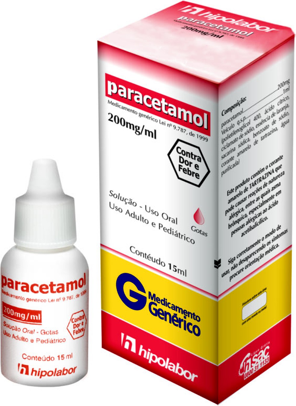 Lotes de paracetamol em gotas foram suspensos pela Anvisa (Foto: Divulgação)