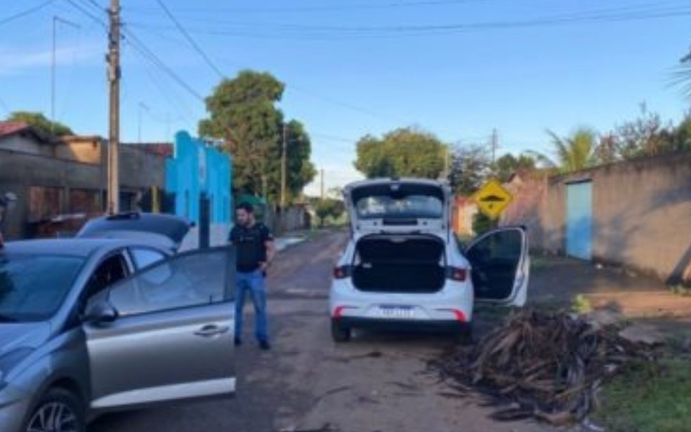 Local em que homem é preso em Bela Vista de Goiás — Foto: Reprodução/PC GO