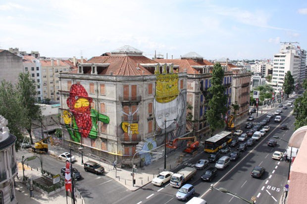 Três roteiros para quem quer ver um pouco da arte urbana que invade Lisboa. (Foto: CML | DMC | DPC 2011 )