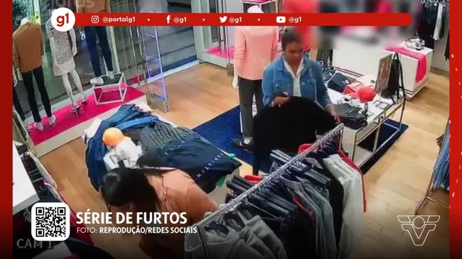 G1 em 1 minuto - Santos: Mulher flagrada furtando jaqueta de R$ 1.300 furtou outros itens
