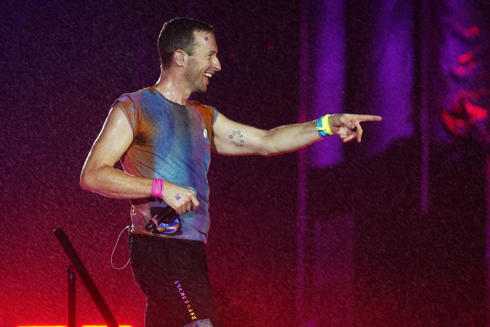 Coldplay se apresenta no Rock in Rio 2022 — Foto: Stephanie Rodrigues/g1