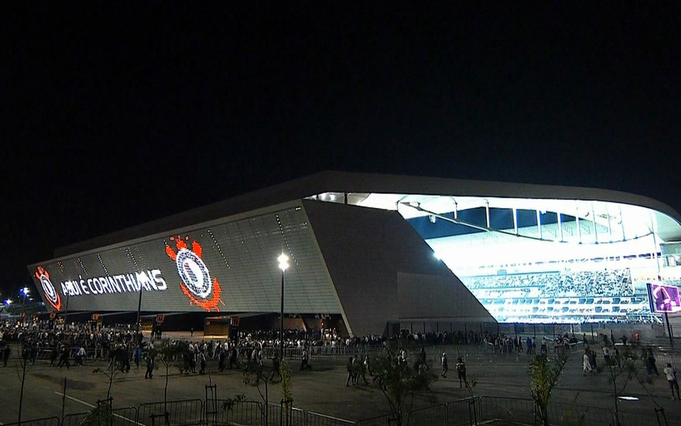 Arena Corinthians, em Itaquera â€” Foto: TV Globo/ReproduÃ§Ã£o