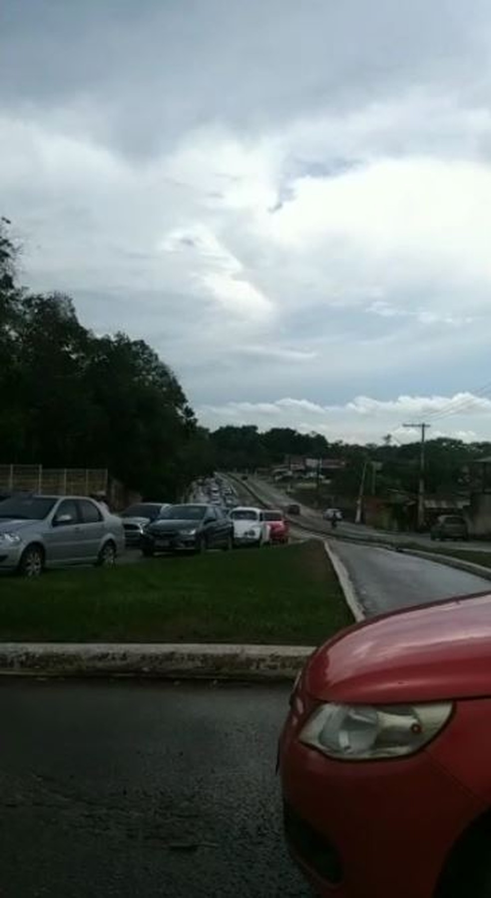 Trânsito ficou complicado durante domingo de provas em Rio Branco — Foto: Eldérico Silva/Rede Amazônica Acre