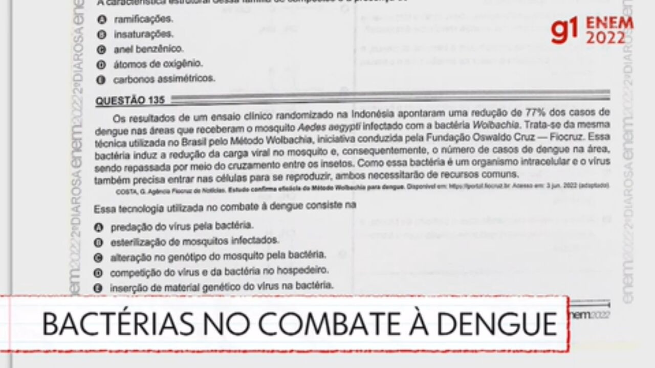 VÍDEOS ENEM 2022 - Correção da prova de biologia
