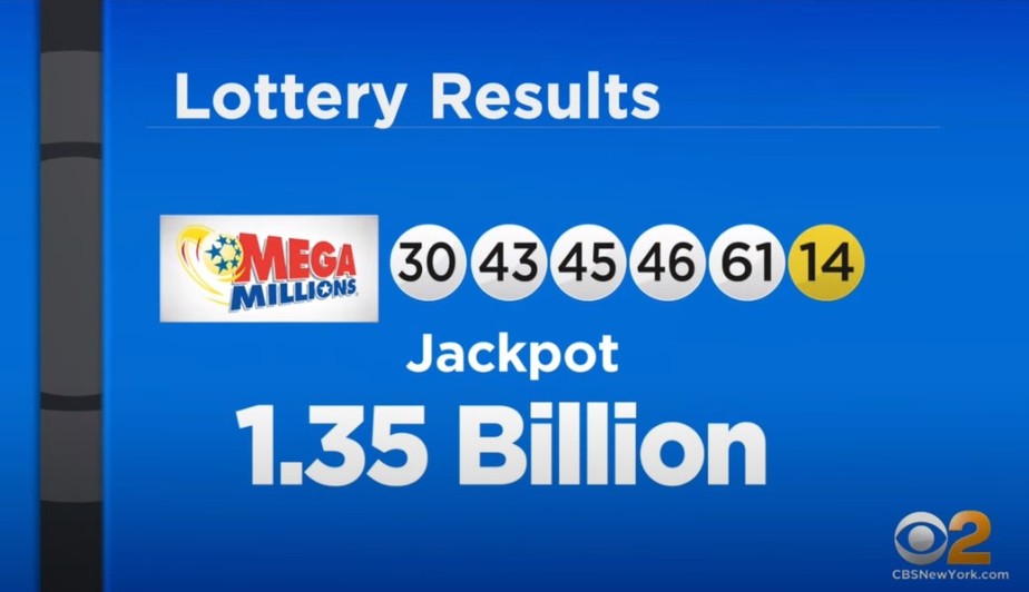 Bilhete único leva R$ 7,02 bilhões em loteria americana.