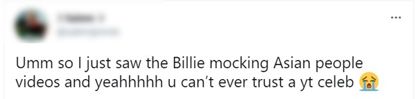 Vídeos antigos de Billie Eilish revoltaram fãs da cantora (Foto: Reprodução / Twitter)
