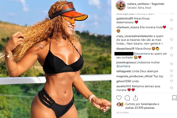 Naiiara Santtana, irmã de Léo Santana, conquista elogios (Foto: Reprodução/Instagram)