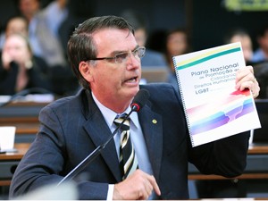 O deputado federal Jair Bolsonaro (PP-RJ), durante audiência sobre 'cura gay' (Foto: Alexandra Martins/Agência Câmara)