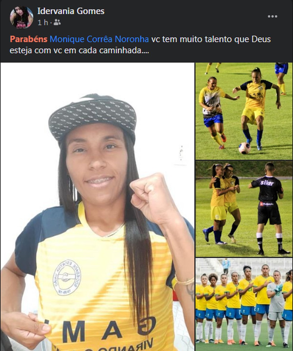 Redes sociais de rondonienses comentam feito de Monique (Foto: Redes Sociais )