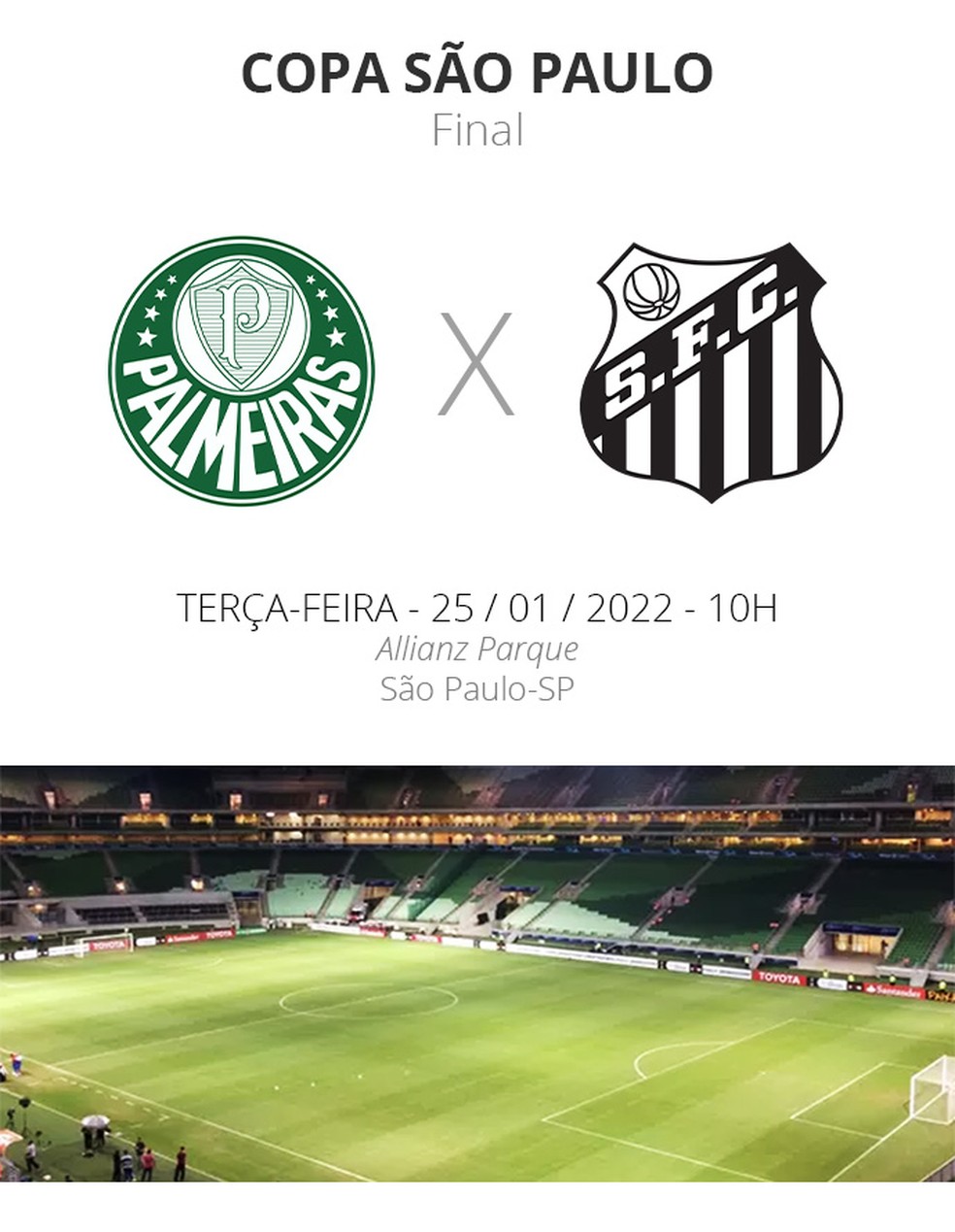 Que dia o Palmeiras joga pela Copinha São Paulo?