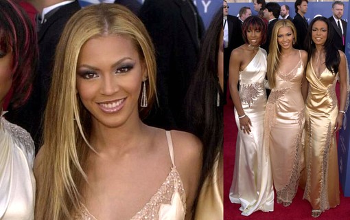2001: Beyoncé combina o look com as colegas do Destiny's Child e opta por vestido slipdress