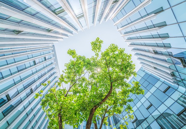 prédio sustentável; edifício sustentável; prédio verde (Foto: Getty Images )