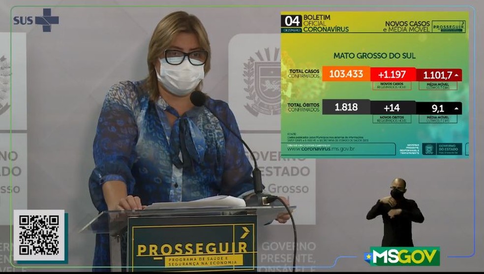 Secretária estadual adjunta de Saúde, Christinne Maymone — Foto: Reprodução/TV Morena