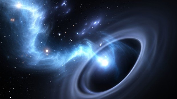 Os buracos negros das galáxias crescem mais rápido quando se aproximam da colisão (Foto: GETTY IMAGES)