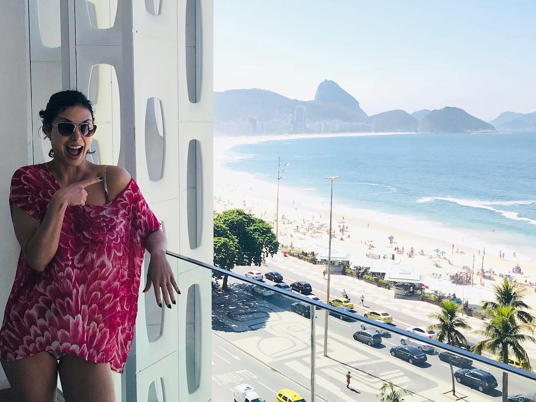 Morena curtindo a vista do Rio de Janeiro (Foto: Reprodução instagram)