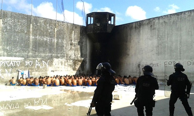Controle foi retomado primeiro no Presídio Provisório Raimundo Nonato Fernandes, na Zona Norte de Natal (Foto: Grupo de Escolta Penal)