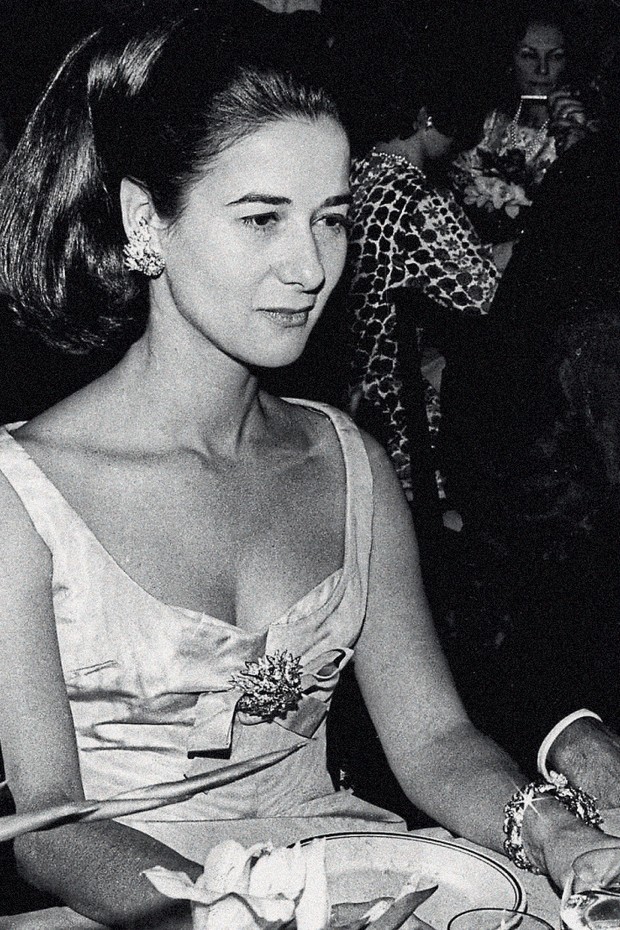 Em evento de moda no Rio, em 1966 (Foto: Agencia O Globo e Folhapress)