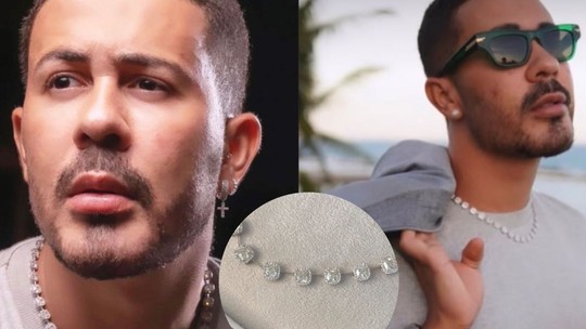 Carlinhos Maia refaz colar de diamante roubado avaliado em R$ 1,3 milhão