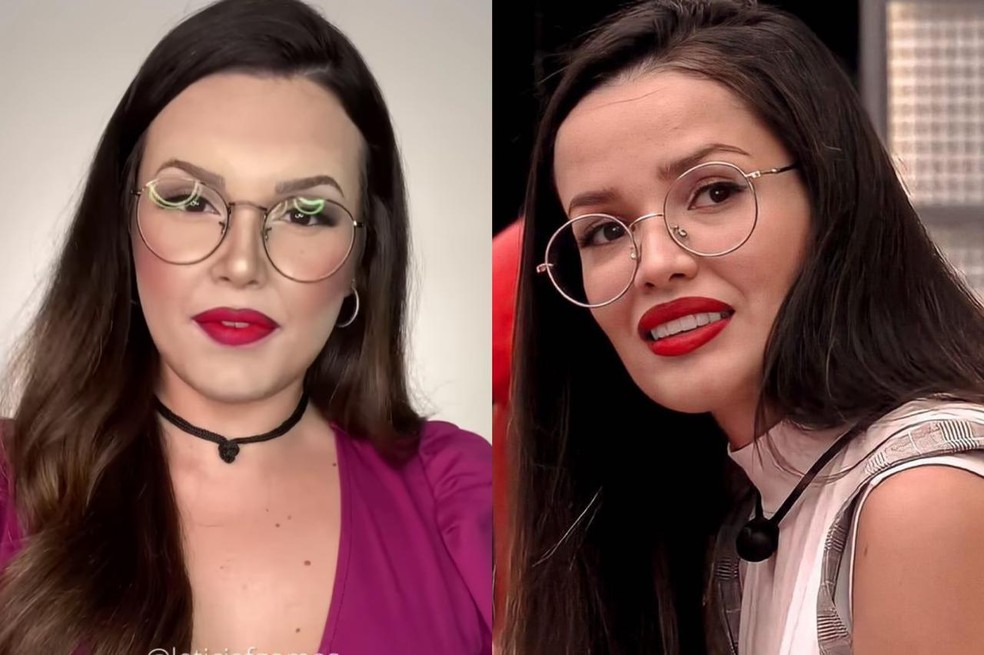 Letícia Gomes se transforma em Juliette Freire — Foto: Reprodução/Instagram