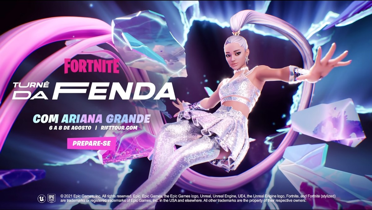ariana grande no fortnite como assistir ao evento turne da fenda battle royale techtudo