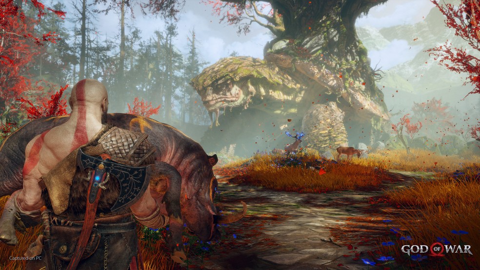 God of War foi lançado originalmente em 2018 como um exclusivo do PS4 e agora está confirmado para PC — Foto: Divulgação/Steam