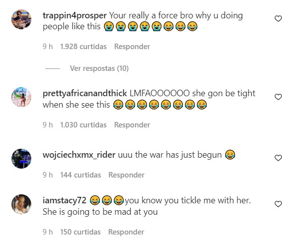 Comentários no post de 50 Cent (Foto: Reprodução / Instagram)