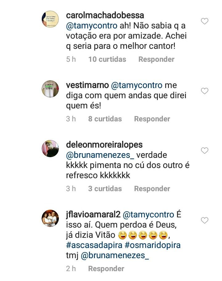 Tamy Contro recebe crítica por apoiar Vitão (Foto: Reprodução / Instagram)