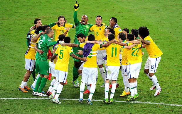 jogadores brasil comemoração final copa das confederações (Foto: Alexandre Durão / Globoesporte.com)