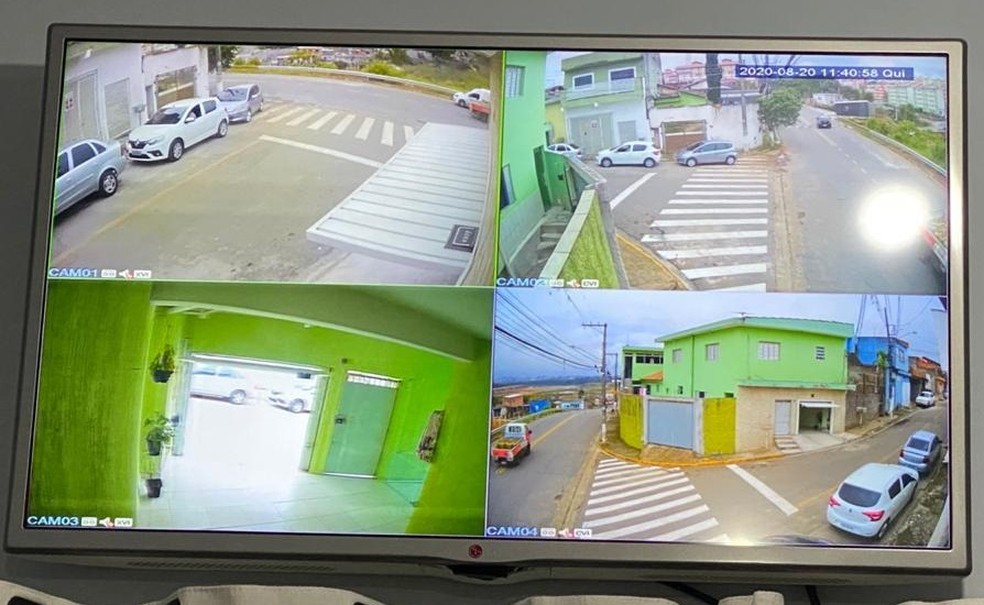 Suspeito contava com sistema de monitoramento em casa. — Foto: Polícia Civil/Divulgação