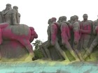 Polícia procura vídeos de ação dos pichadores em monumentos em SP