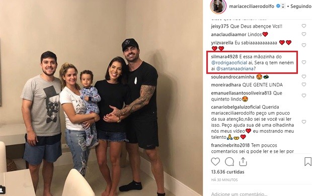 Fãs questionam terceira gravidez de Adriana SantAnna (Foto: Reprodução/Instagram)