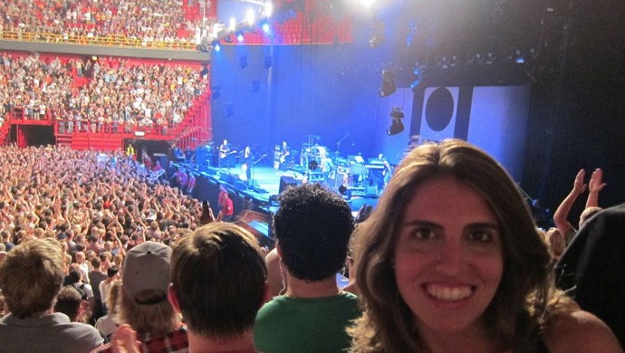 Lívia Ducommun, 36 anos, foi a 85 shows do Pearl Jam