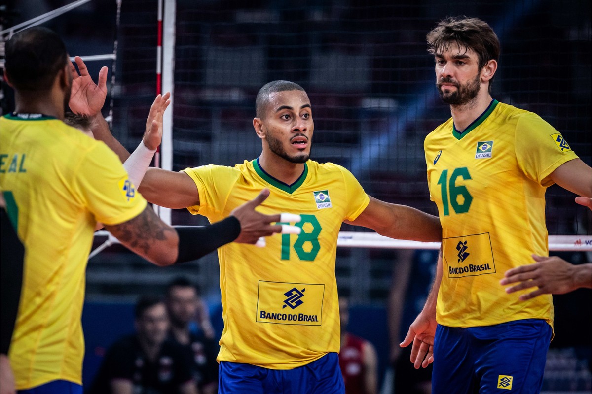 Brasil reage, bate a S&Atilde;&copy;rvia e volta a vencer na Liga das Na&Atilde;&sect;&Atilde;&micro;es | v&Atilde;&acute;lei | ge