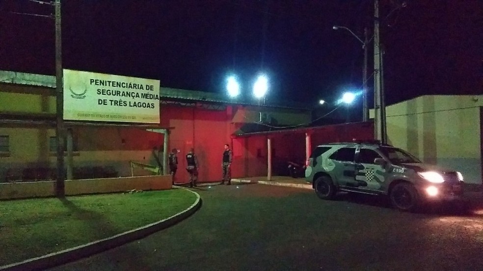 Penitenciária onde ocorreu a tentativa de fuga em Três Lagoas (Foto: Celso Daniel/RCN)